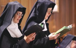 Sisters pray the Liturgy of the Hours